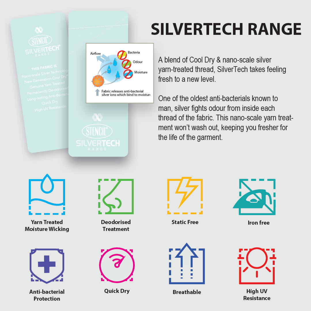 Silver Tech Fabric by Stencil | House of Uniforms