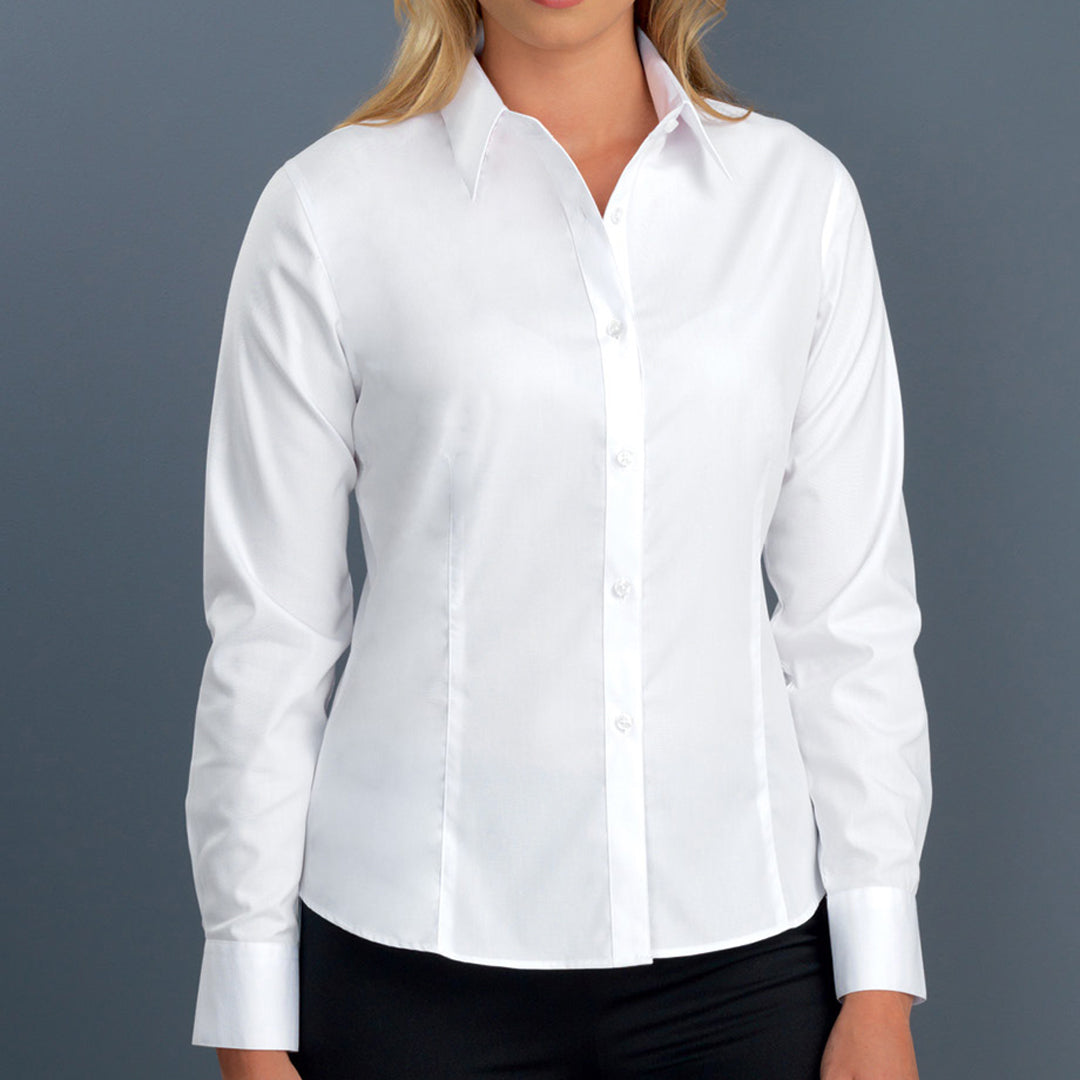 House of Uniforms The Melbourne Shirt | Ladies | 3/4 Sleeve and Long Sleeve John Kevin White