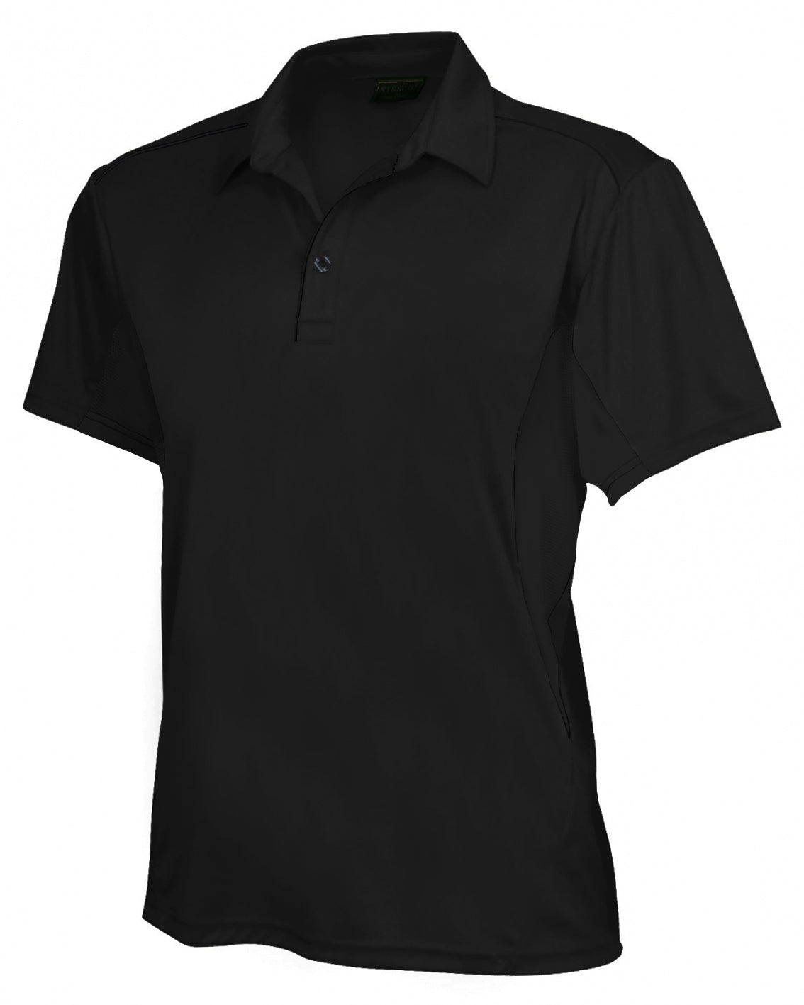 House of Uniforms The Freshen Polo | Mens | Short Sleeve Stencil Black