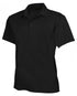 House of Uniforms The Freshen Polo | Mens | Short Sleeve Stencil Black