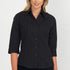 House of Uniforms The Brisbane Shirt | Ladies | 3/4 Sleeve John Kevin Black
