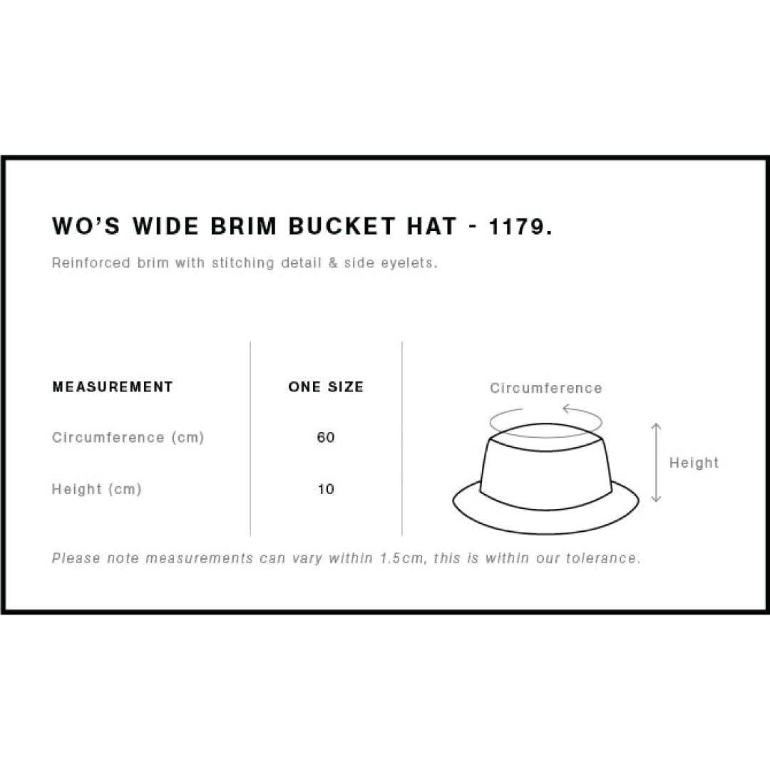 House of Uniforms The Brim Bucket Hat | Ladies AS Colour