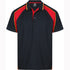 House of Uniforms The Panorama Polo | Mens | Short Sleeve Aussie Pacific Navy/Red/Gold