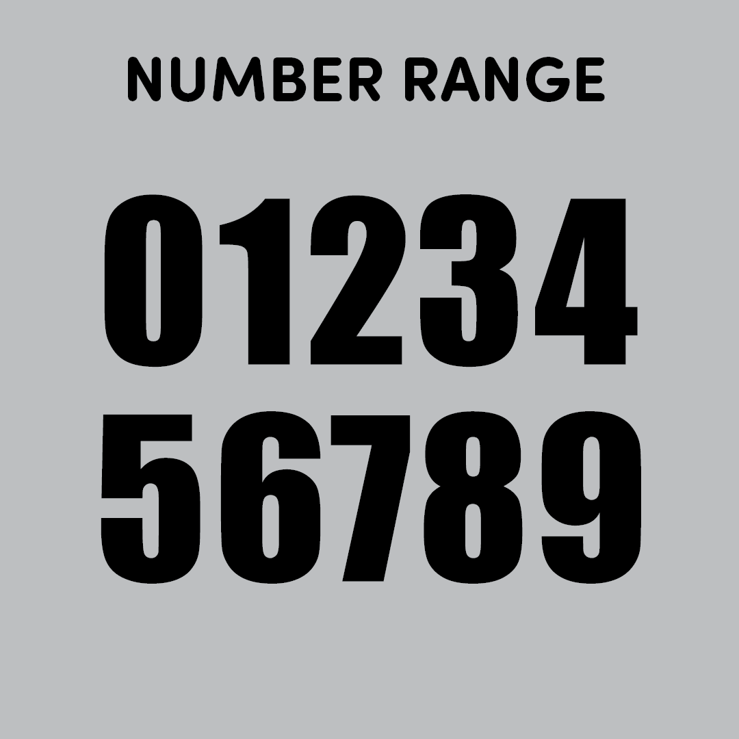 House of Uniforms Sports Numbers House of Uniforms