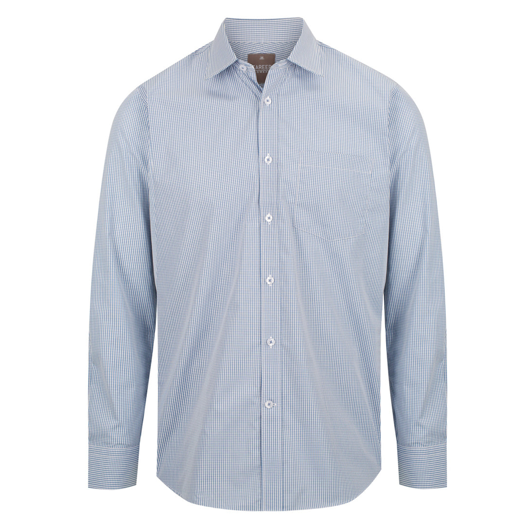 House of Uniforms The Westgarth Shirt | Mens | Long Sleeve | Classic Plus Gloweave Denim