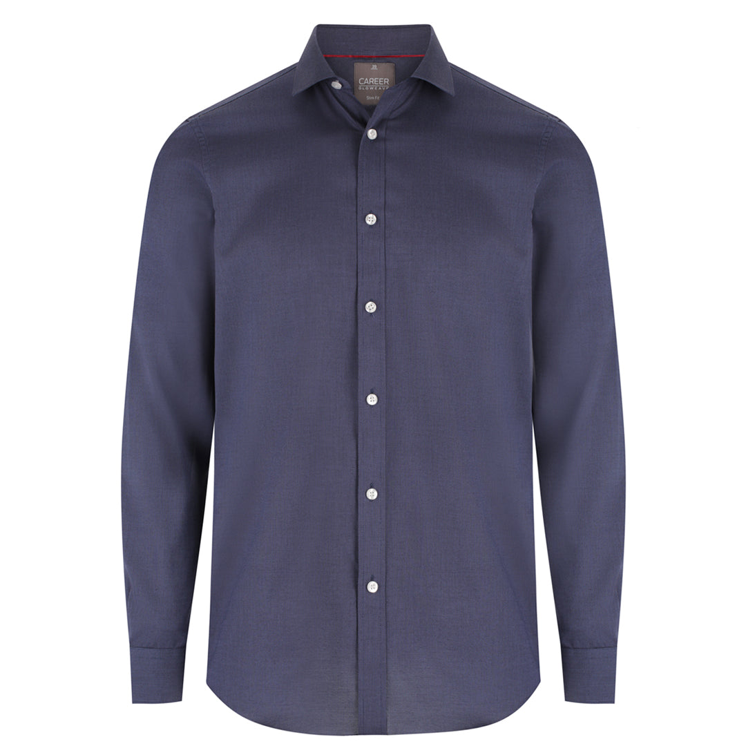 House of Uniforms The Balmoral Slim Fit Shirt | Mens | Long Sleeve Gloweave