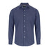House of Uniforms The Balmoral Slim Fit Shirt | Mens | Long Sleeve Gloweave Navy