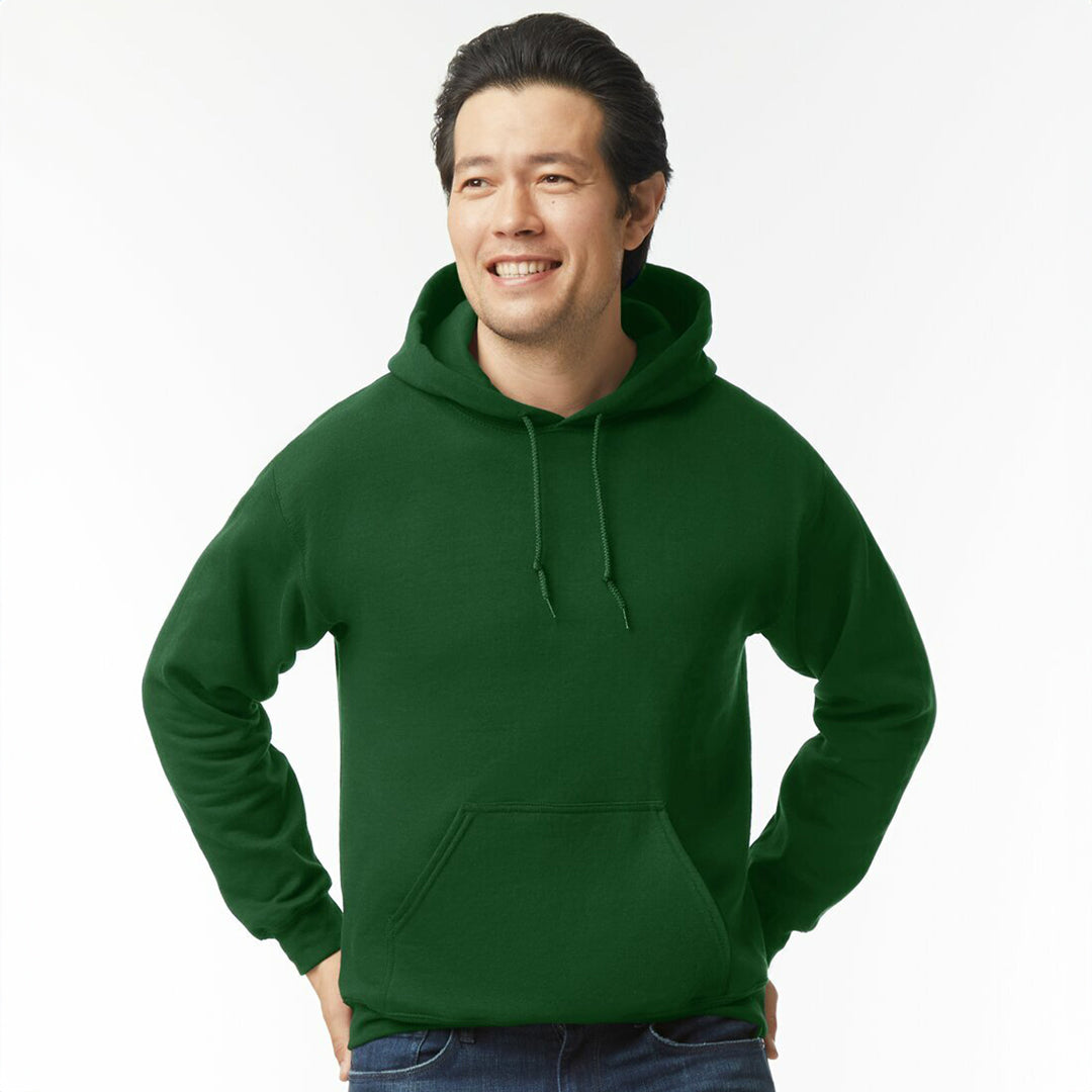 House of Uniforms The Heavy Blend Hoodie | Adults Gildan Forest Green