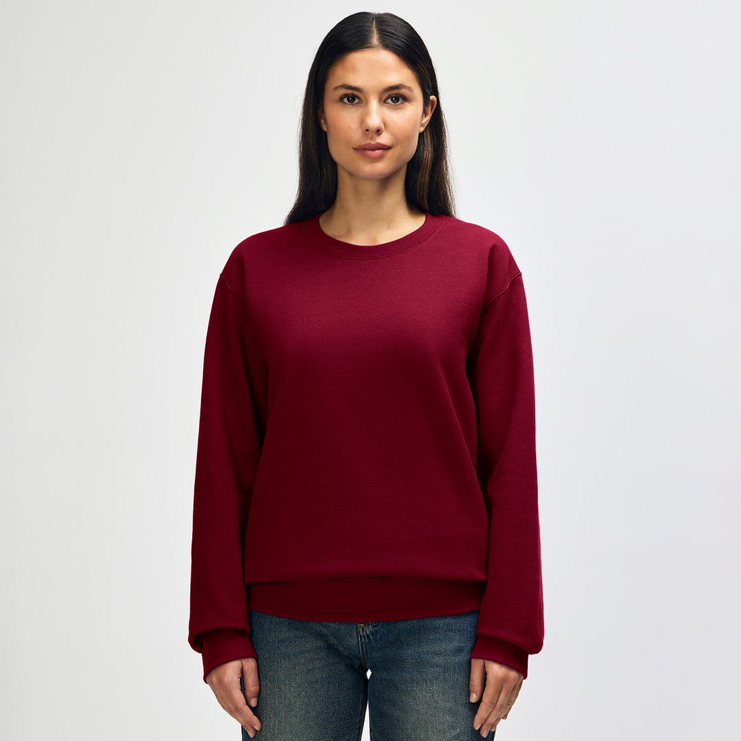 House of Uniforms The Hammer Crewneck Jumper | Adults Gildan Garnet