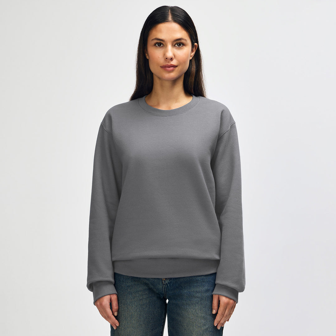 House of Uniforms The Hammer Crewneck Jumper | Adults Gildan Gravel