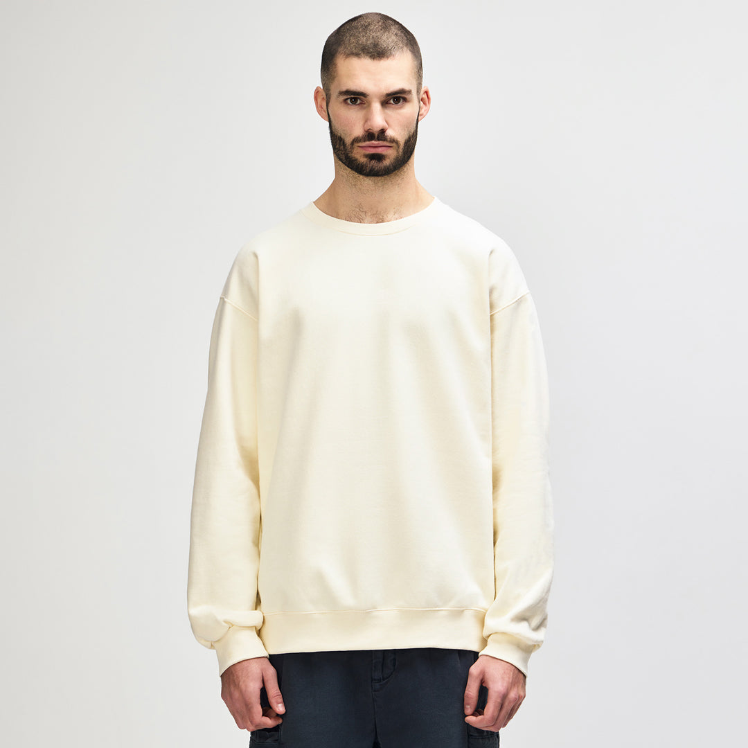House of Uniforms The Hammer Crewneck Jumper | Adults Gildan Off White