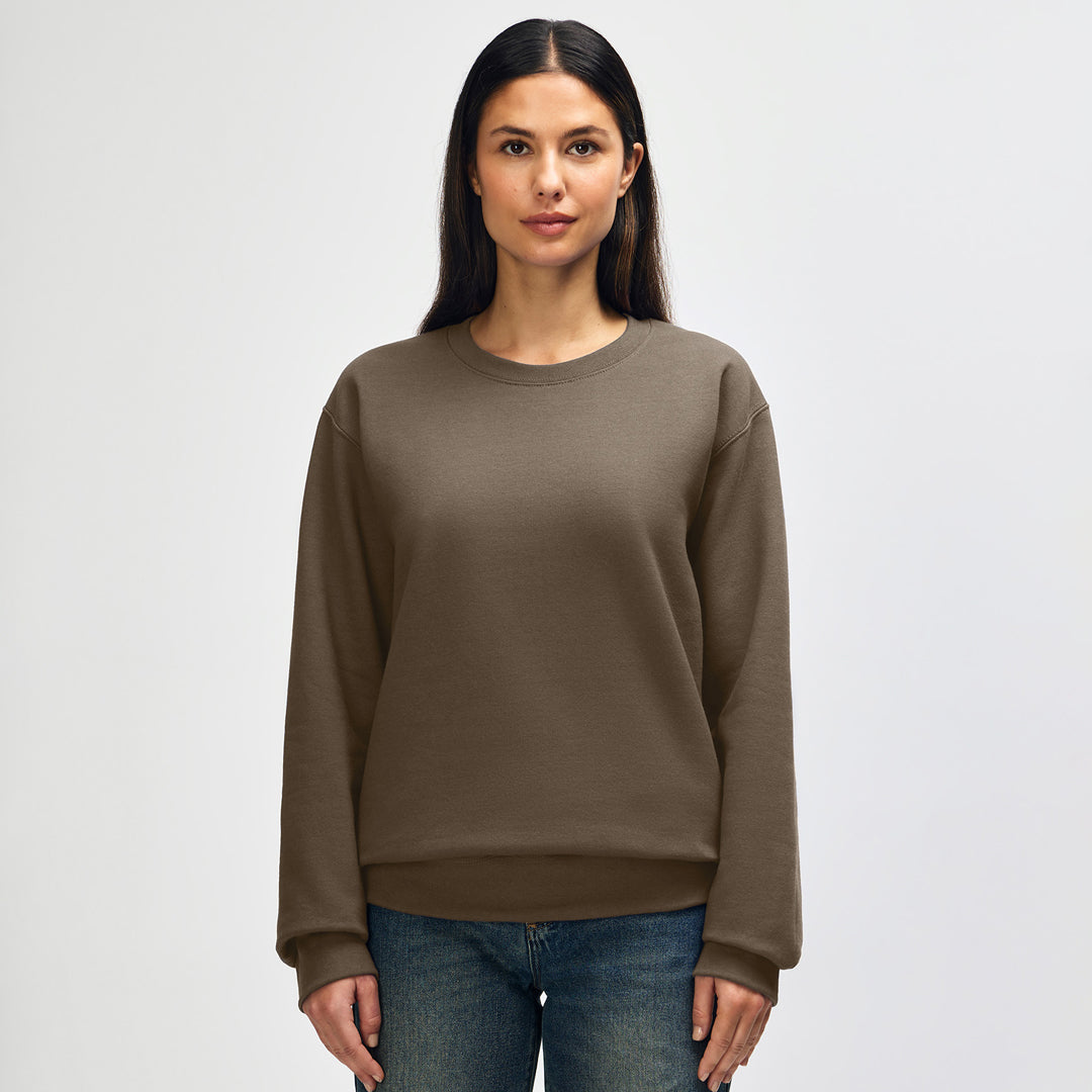 House of Uniforms The Hammer Crewneck Jumper | Adults Gildan Olive-gr
