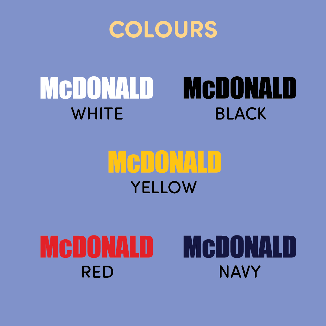 House of Uniforms Player Names House of Uniforms