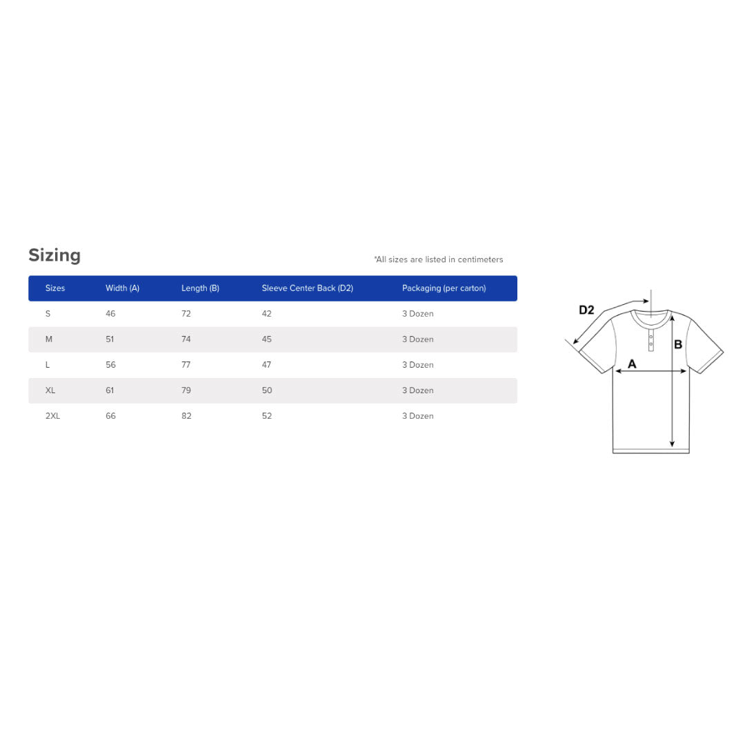 House of Uniforms The CVC Henley Tee Shirt | Adults American Apparel