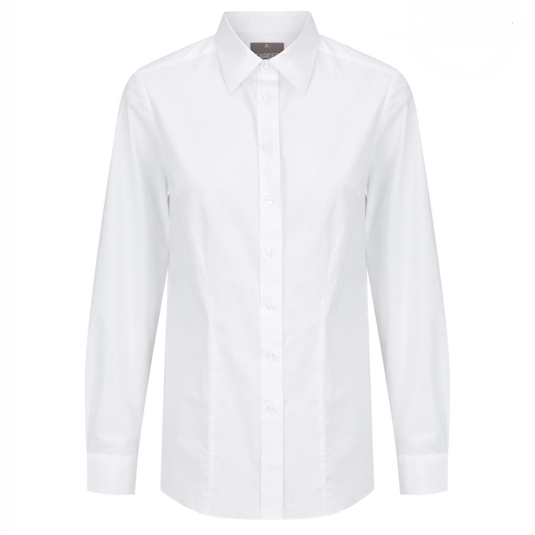 House of Uniforms The Olsen Shirt | Ladies | Long Sleeve Gloweave White