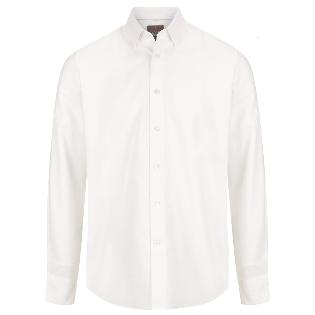 House of Uniforms The Ashton Shirt | Mens | Long Sleeve Gloweave Chalk