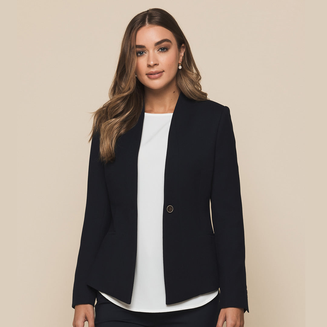 House of Uniforms The Bronte Textured Crop Jacket | Ladies Gloweave