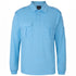 House of Uniforms The Epaulette Polo | Long Sleeve Jbs Wear Light Blue