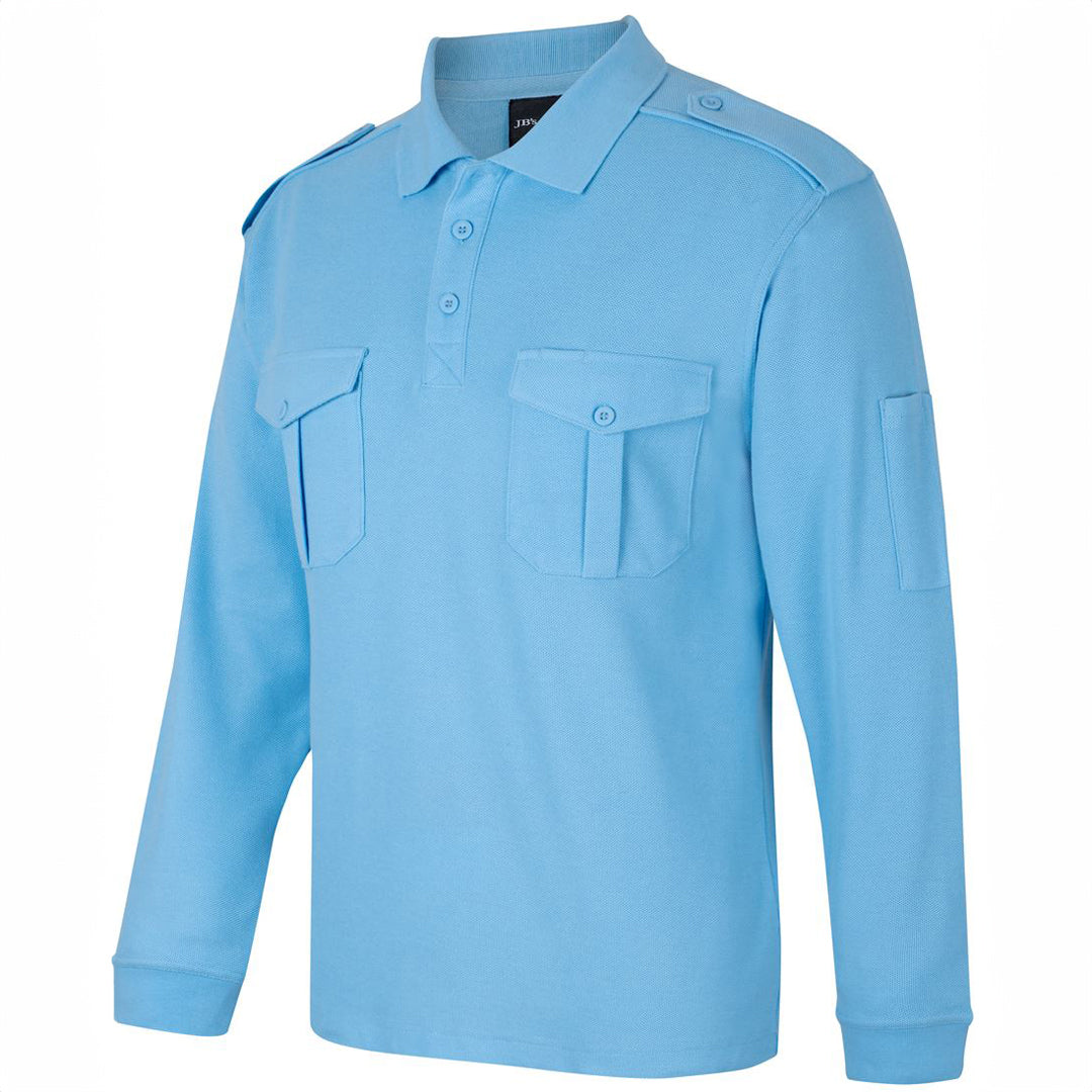 House of Uniforms The Epaulette Polo | Long Sleeve Jbs Wear
