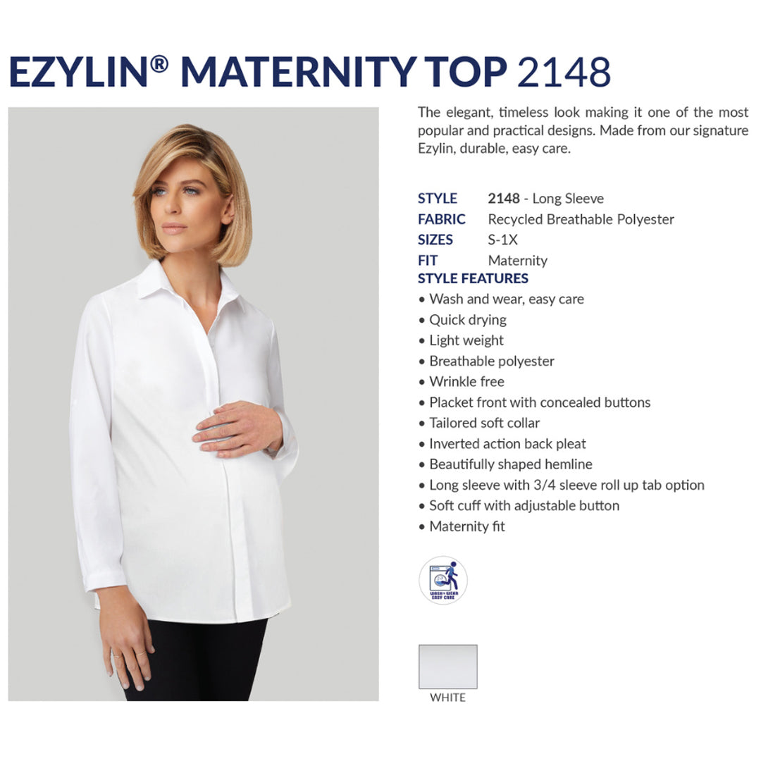 House of Uniforms The Ezylin Meghan Maternity Shirt | Long Sleeve City Collection