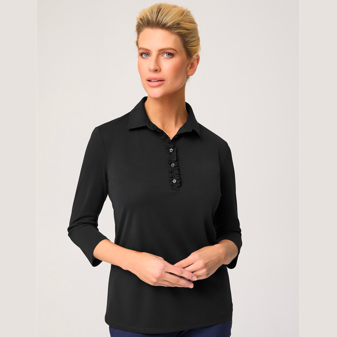 House of Uniforms The Bella Knit Top | Ladies | 3/4 Sleeve City Collection