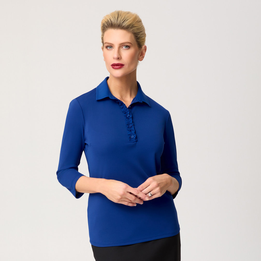 House of Uniforms The Bella Knit Top | Ladies | 3/4 Sleeve City Collection