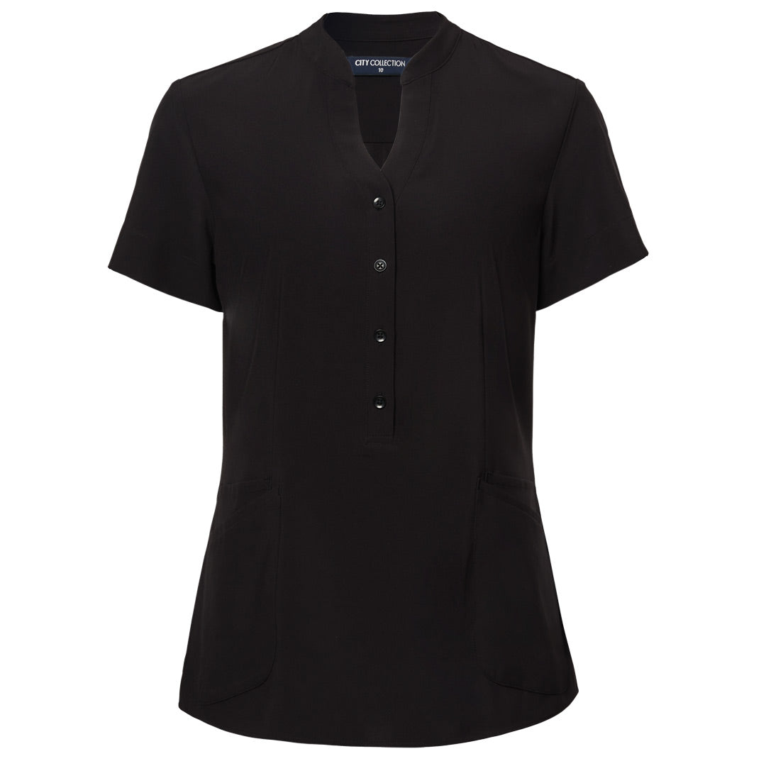 House of Uniforms The Zip Back Tunic | Ladies City Collection Black