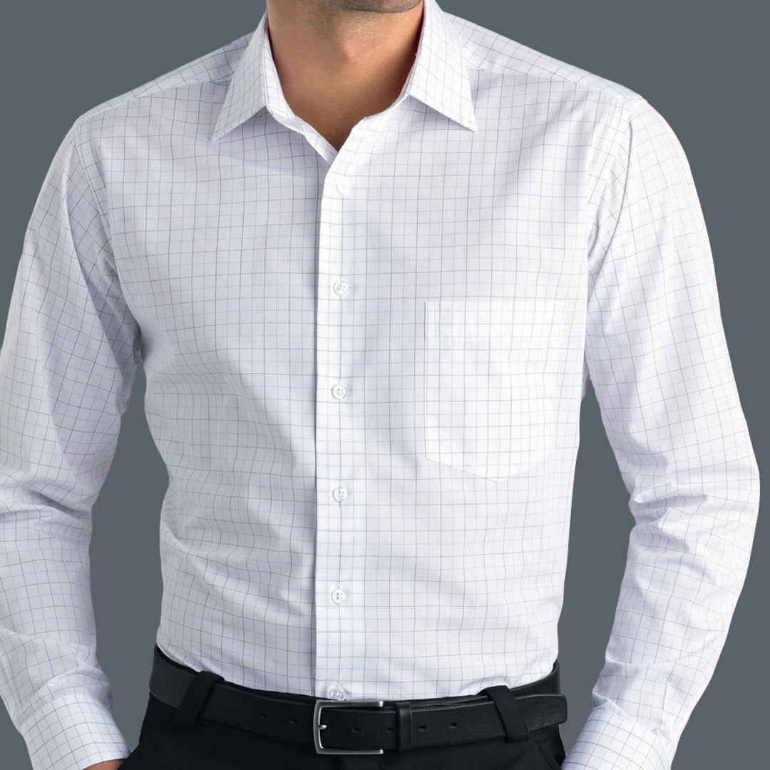 House of Uniforms The Prague Shirt | Mens | Long Sleeve John Kevin Grey