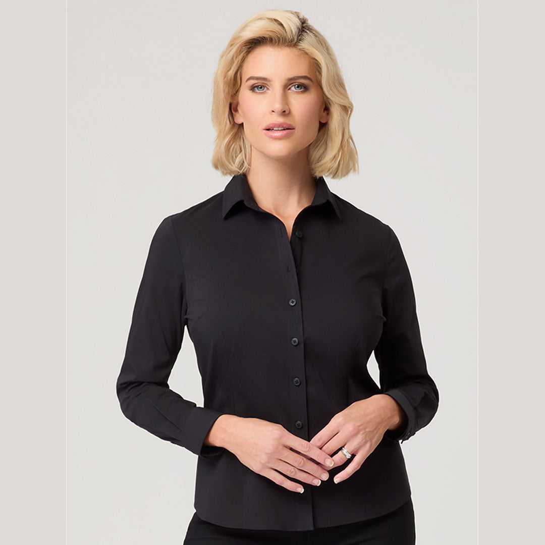 House of Uniforms The Olivia Shirt | Ladies City Collection Black