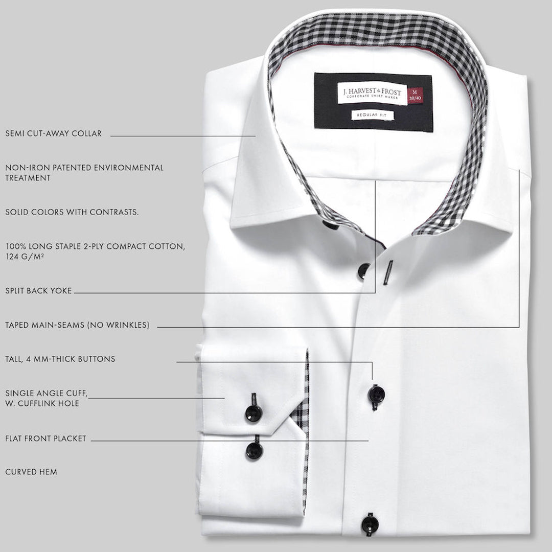 House of Uniforms The Red Bow 20 Shirt | Mens | Long Sleeve James Harvest