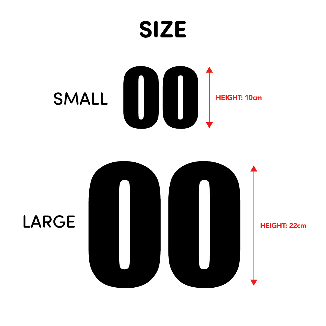 House of Uniforms Sports Numbers House of Uniforms