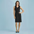 House of Uniforms The Cool Stretch Dress | V Neck | Sleeveless Biz Corporates