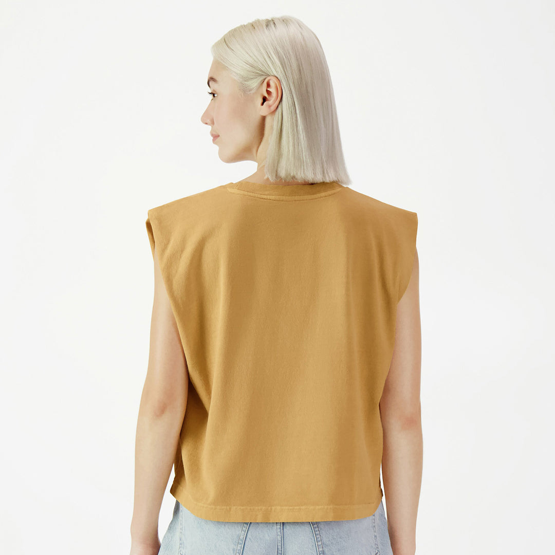 House of Uniforms The Garment Dyed Sleeveless Tee | Ladies American Apparel