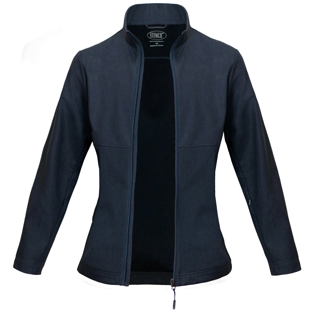 House of Uniforms The Epiq Jacket | Ladies Stencil Navy Marle