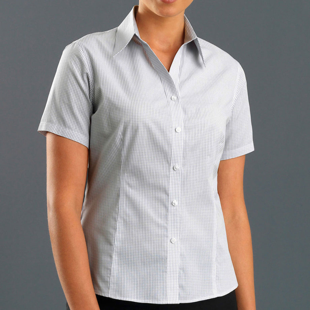 House of Uniforms The Moscow Shirt | Ladies | Short and 3/4 Sleeve John Kevin Grey