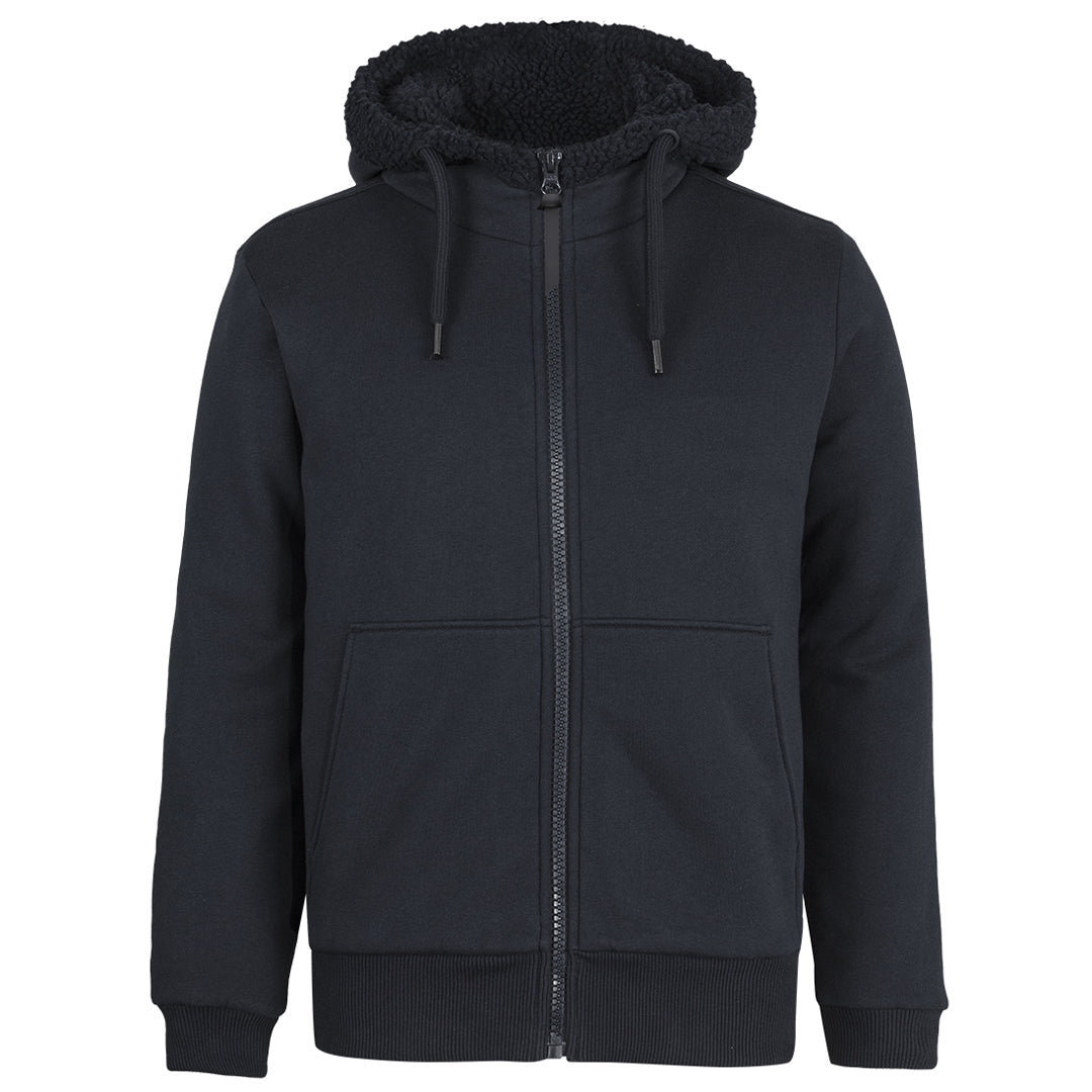 House of Uniforms The Full Zip Shepherd Hoodie | Adults Jbs Wear Black