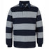 House of Uniforms The Striped Rugby Top | Adults Jbs Wear Navy/Grey Marle