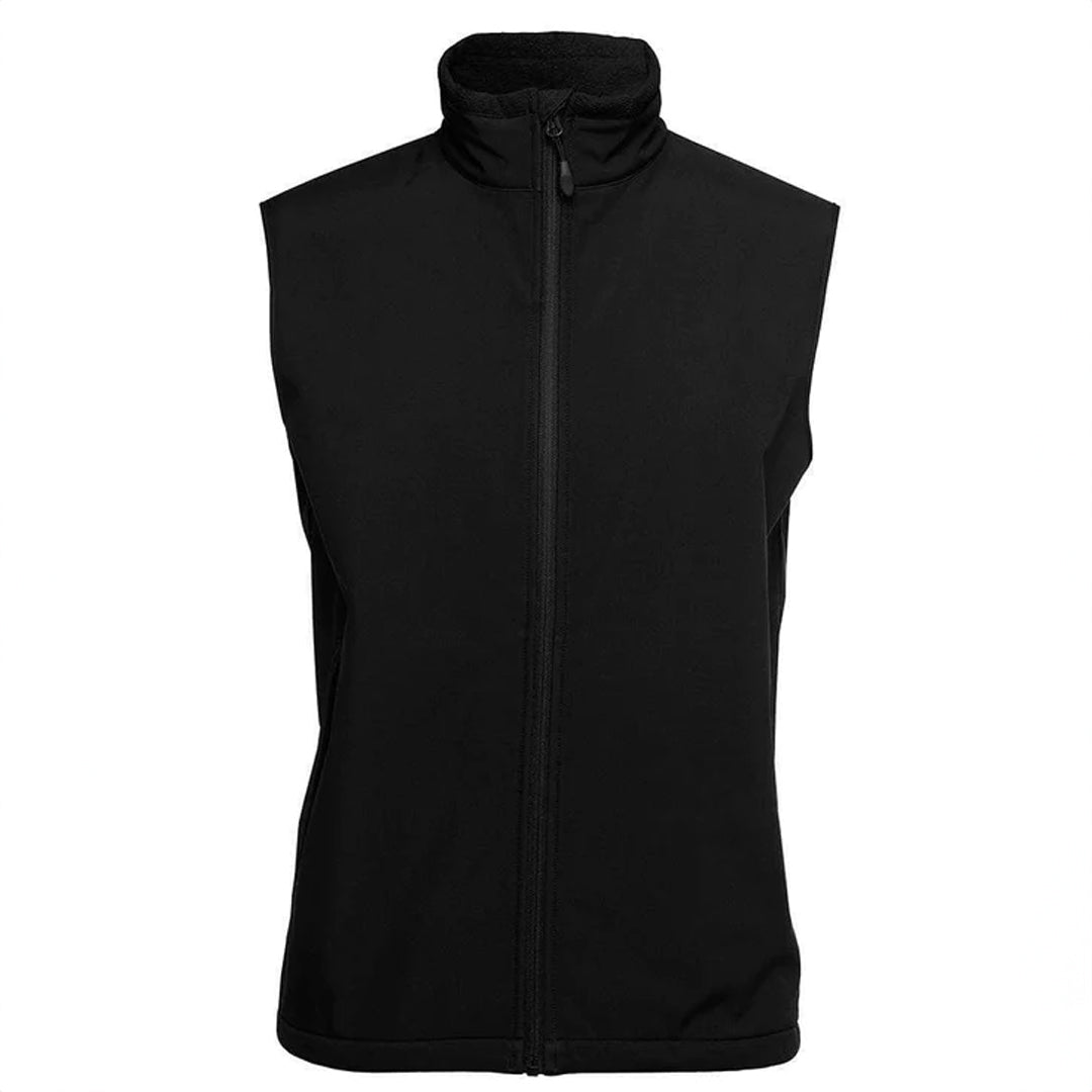 House of Uniforms The Contrast Softshell Vest | Ladies Jbs Wear Black