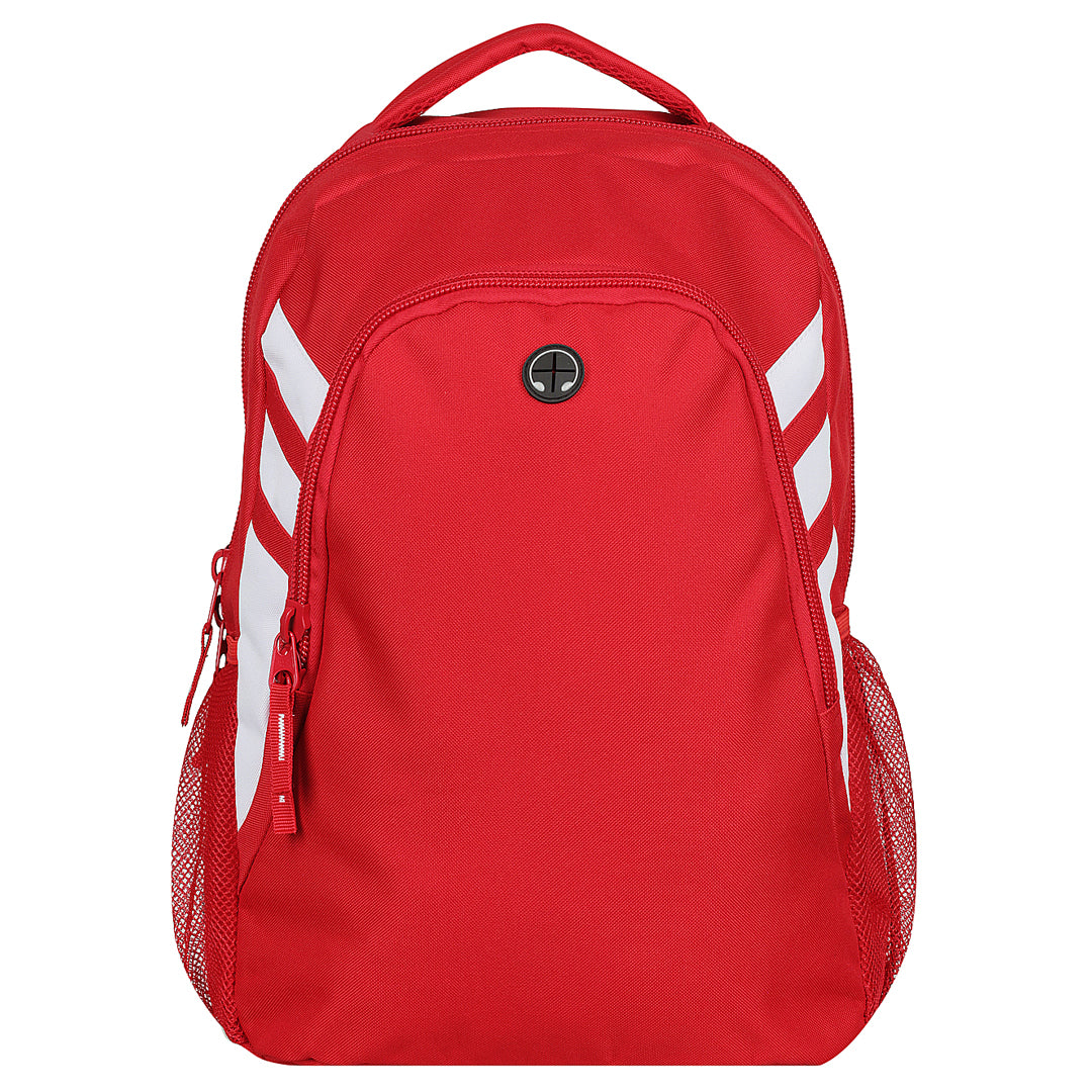 House of Uniforms The Tasman Backpack Aussie Pacific Red/White
