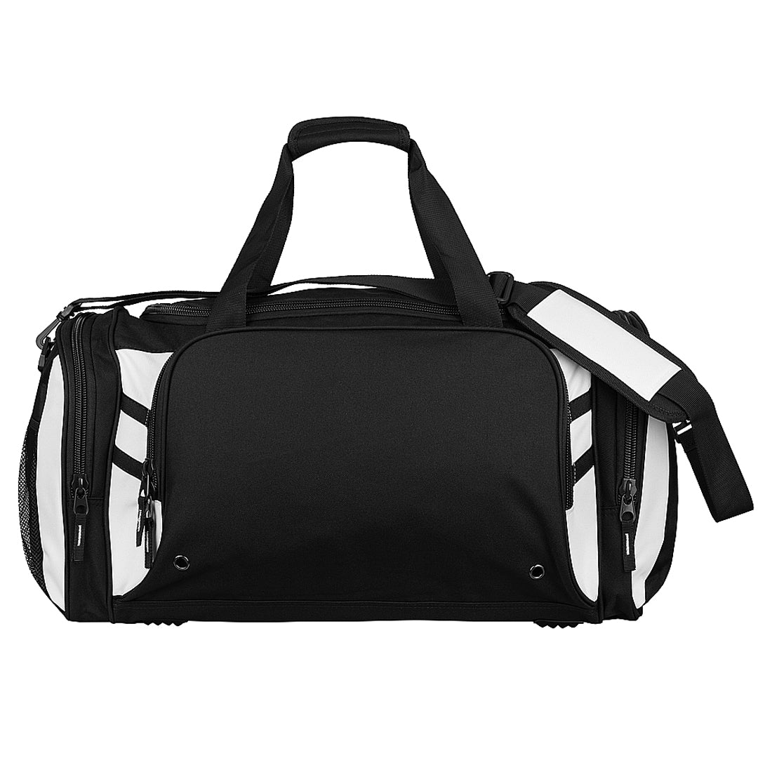 House of Uniforms The Tasman Sports Bag Aussie Pacific Black/White
