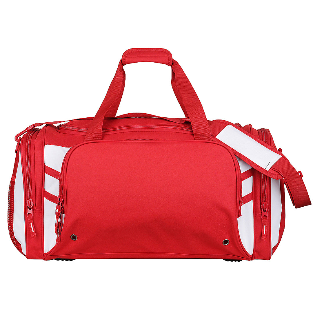 House of Uniforms The Tasman Sports Bag Aussie Pacific Red/White