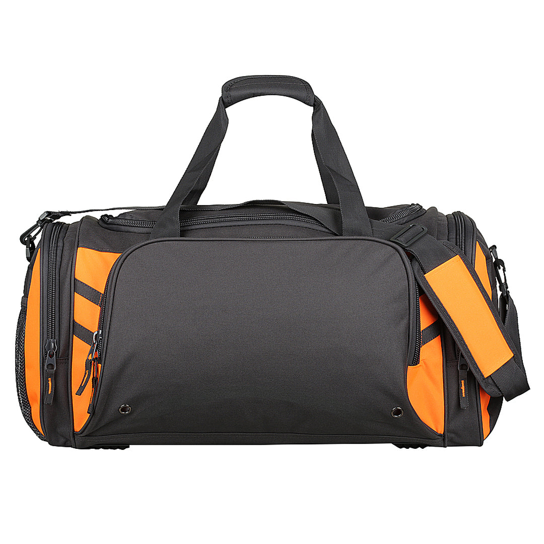 House of Uniforms The Tasman Sports Bag Aussie Pacific Slate/Neon Orange