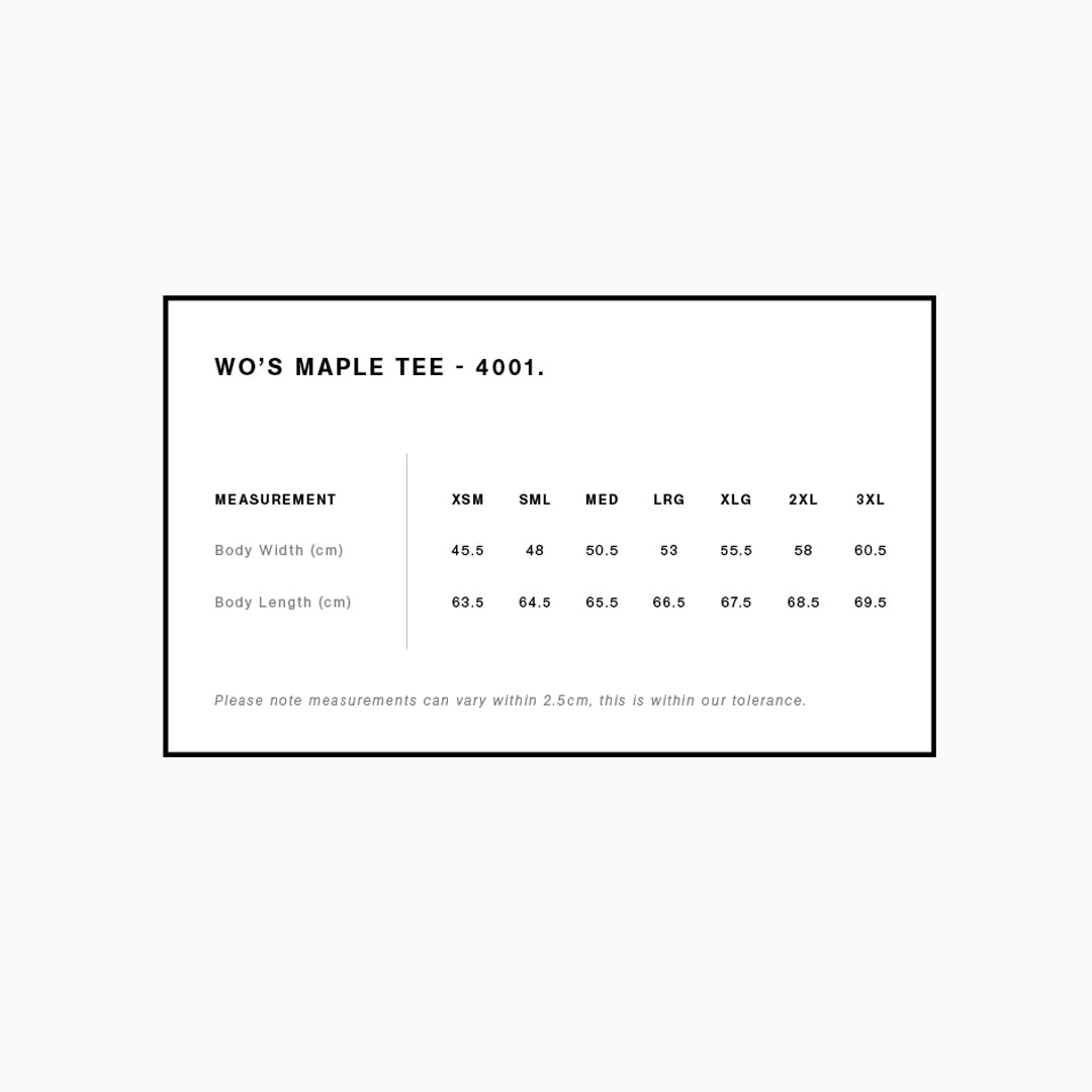 House of Uniforms The Maple Tee | Ladies | Short Sleeve AS Colour