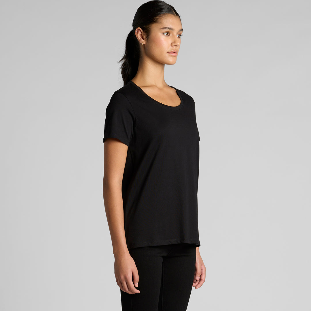 House of Uniforms The Maple Scoop Neck Tee | Ladies AS Colour