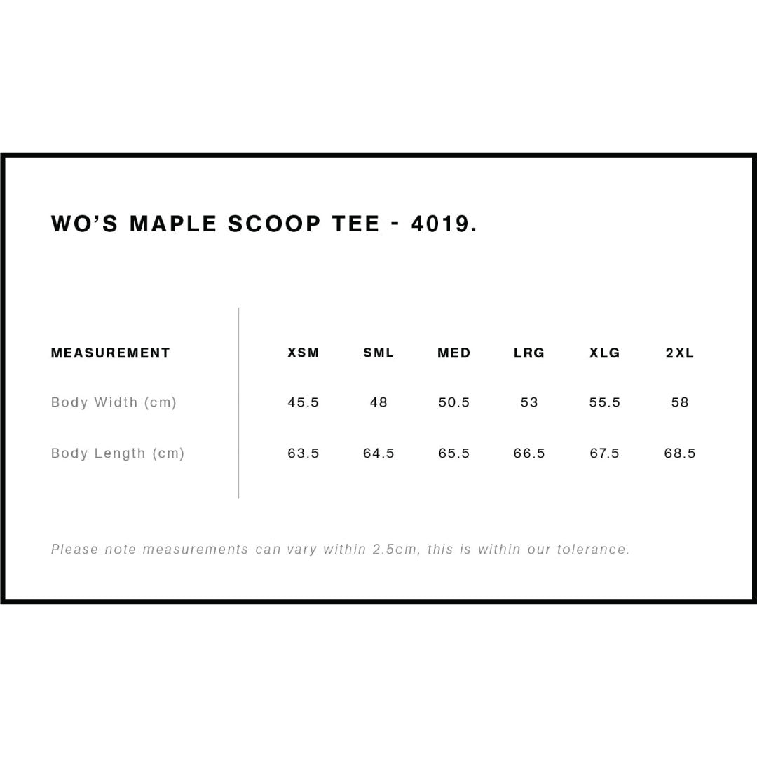 House of Uniforms The Maple Scoop Neck Tee | Ladies AS Colour