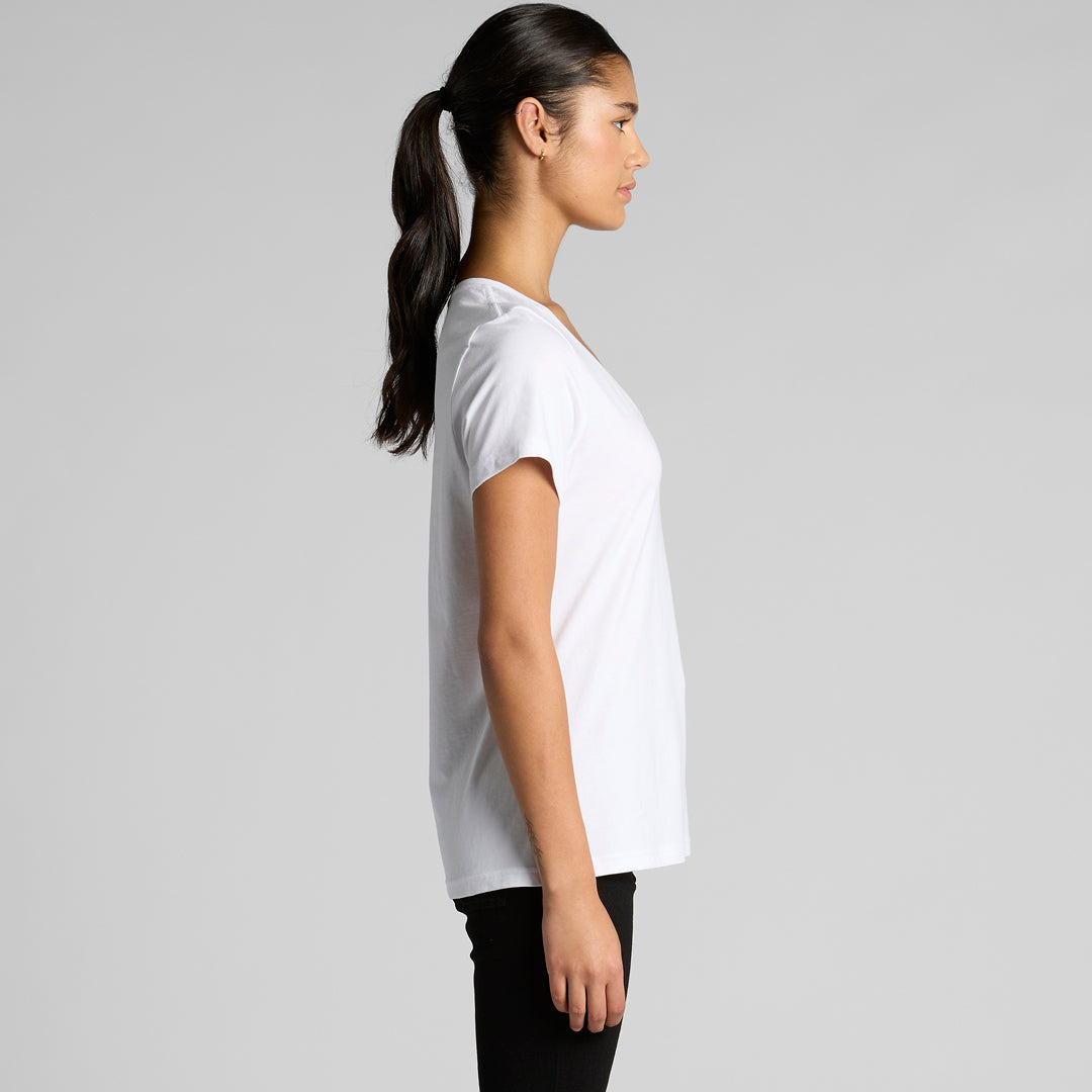 House of Uniforms The Maple V Neck Tee | Ladies AS Colour