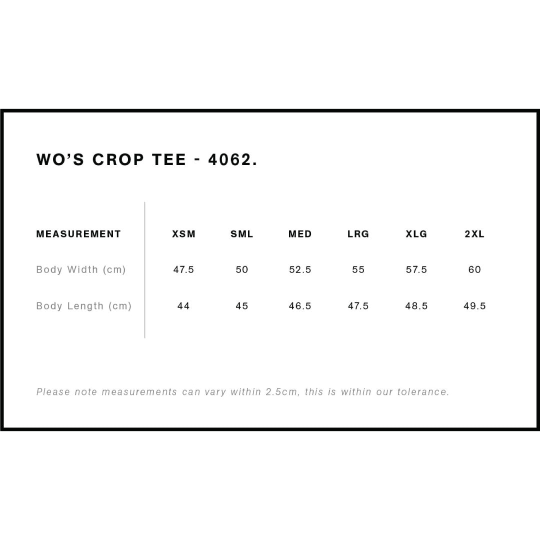 House of Uniforms The Crop Tee | Ladies | Short Sleeve AS Colour