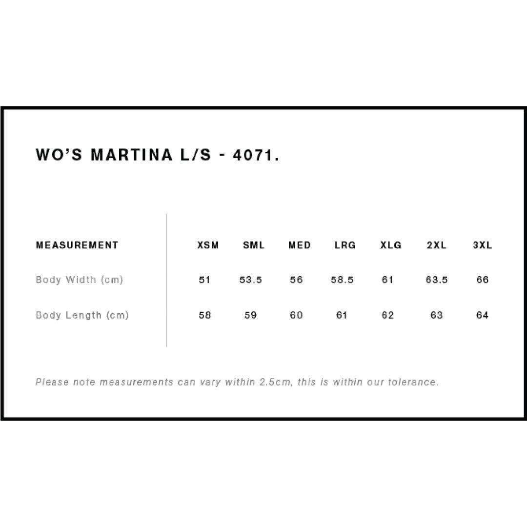House of Uniforms The Martina Long Sleeve Tee | Ladies AS Colour