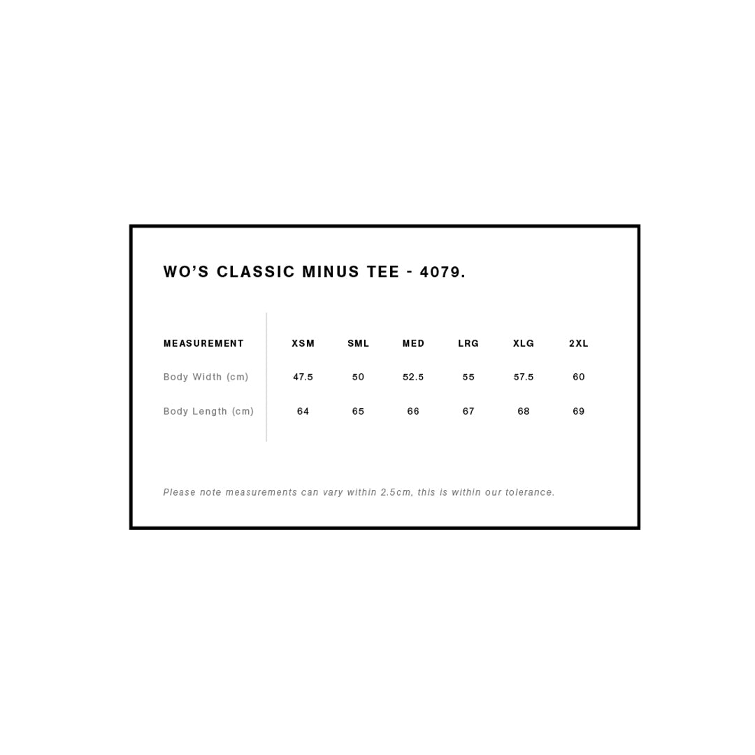 House of Uniforms The Classic Minus Tee | Ladies | Short Sleeve AS Colour