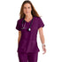 House of Uniforms The Cora 4 Pocket V Neck Scrub Top | Ladies | Greys Anatomy Greys Anatomy by Barco Wine